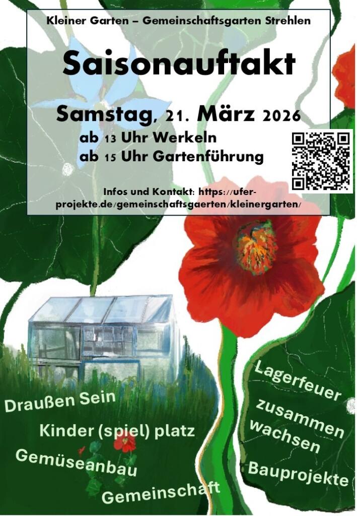 Saisonauftakt im Kleinen Garten am 21.03.2026